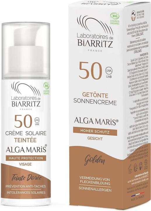 Actual product image Laboratoires de Biarritz Tinted face cream (Sun cream face, SPF 50, 50 ml)