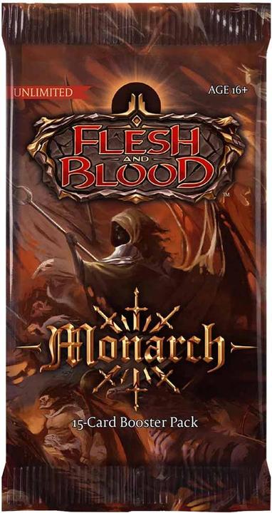Produktbild Legend Story Studios Flesh and Blood Monarch Unlimited Edition Booster Pack (Englisch, Booster Pack)