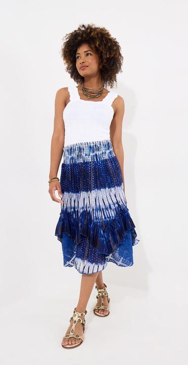 Image du produit Joe Browns Summery Tie-Dye Shimmer Detail Knee-Length Skirt (40)