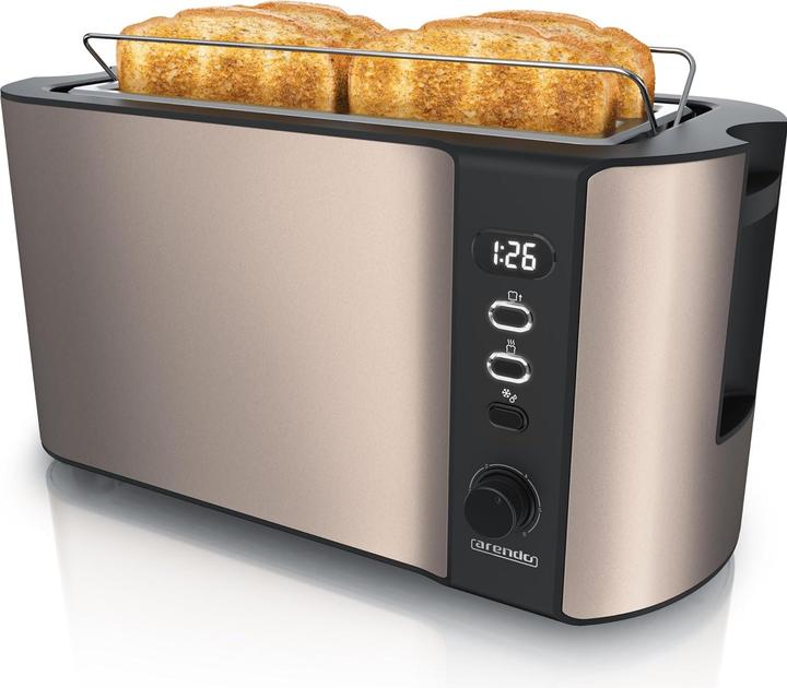 Immagine prodotto Arendo Frukost Langschlitztoaster mit Brötchenaufsatz
