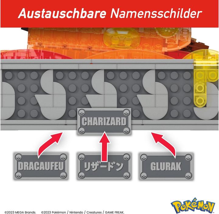 Produktbild MEGA Pokémon Motion Glurak bewegliches Bauset