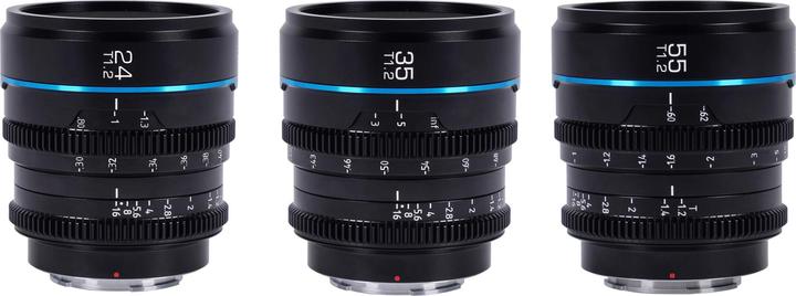 Produktbild Sirui MS-3SMB Night Walker 24+35+55mm T1.2 S35 Cine Objektiv Set (Micro Four Thirds, APS-C / DX)