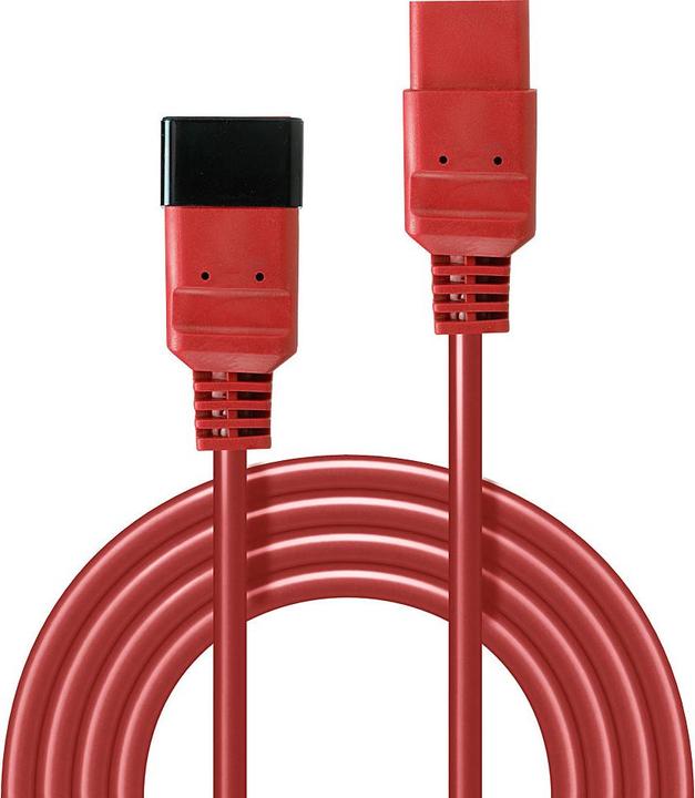 Produktbild Lindy 2m IEC C19 auf IEC C20 Verlaengerung rot (2 m, C19)