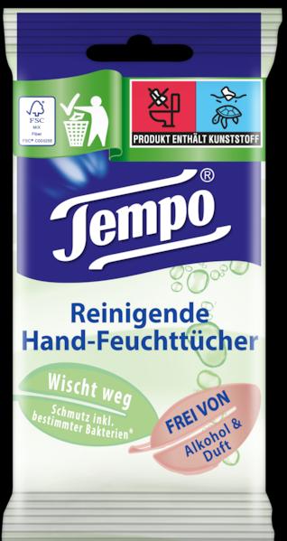 Tempo Natte doekjes Fresh to go Pure (10 Stuk)
