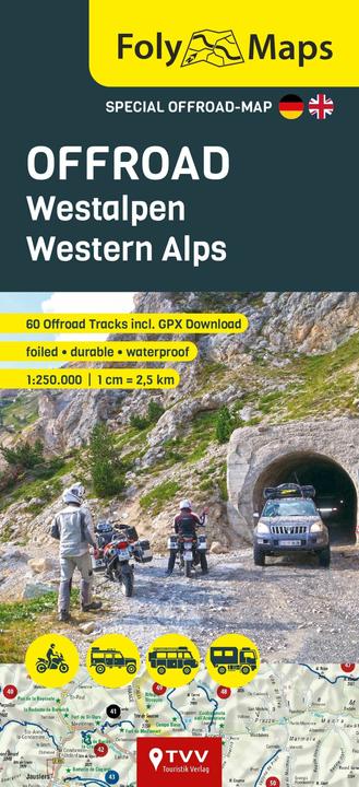 Produktbild FolyMaps OFFROAD Westalpen 1:250 000