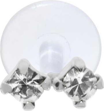 Bijouteria Ohrpiercing (Kristall, Silber 925, Bioplast)