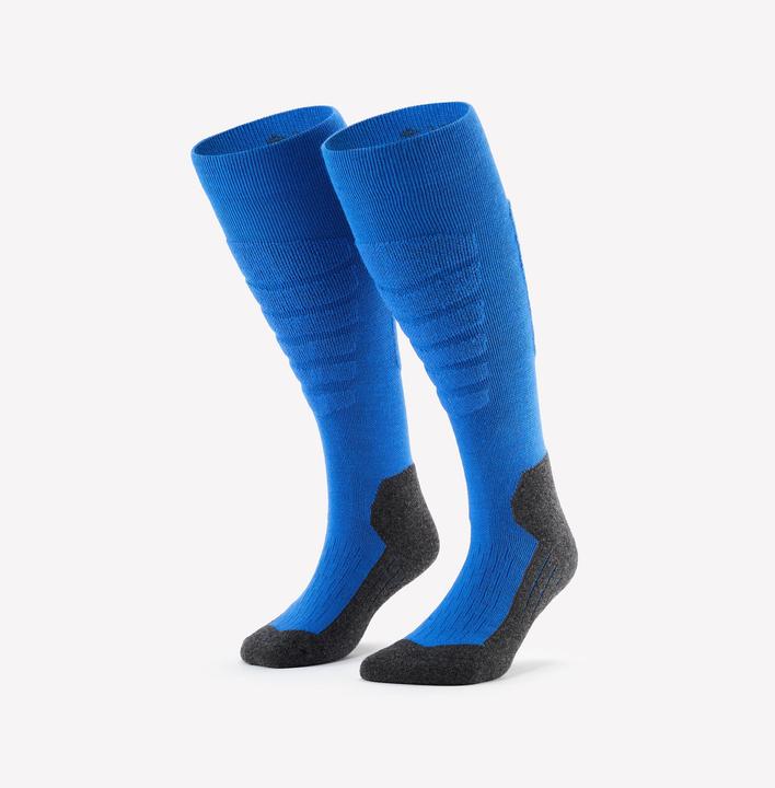 Produktbild Wedze Skisocken Snowboardsocken Erwachsene - 100 blau/schwarz (47 - 50)