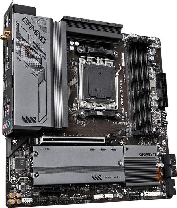 Actual product image Gigabyte B650M Gaming X AX (AM5, AMD B650, mATX)