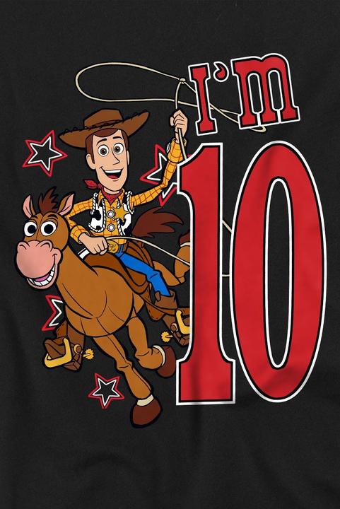 Immagine prodotto Toy Story I'm 10 Maglietta Compleanno Legno Bambini (128)