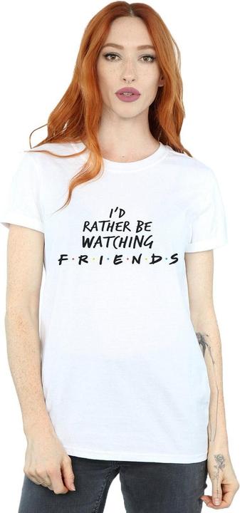 Produktbild Friends Rather Be Watching Boyfriend Fit TShirt (L)