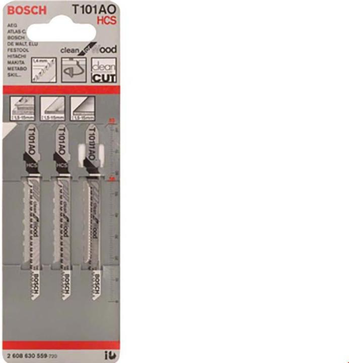 Produktbild Bosch Professional Zubehör Stichsägeblatt T 101 AO Clean for Wood, 5er-Pack