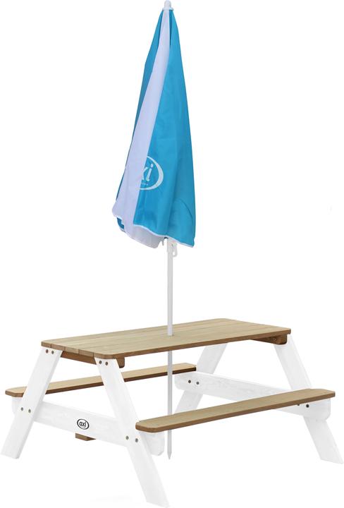 Produktbild Axi Sonnenschirm Ø125 cm - Blau/weiss (1.25 m)