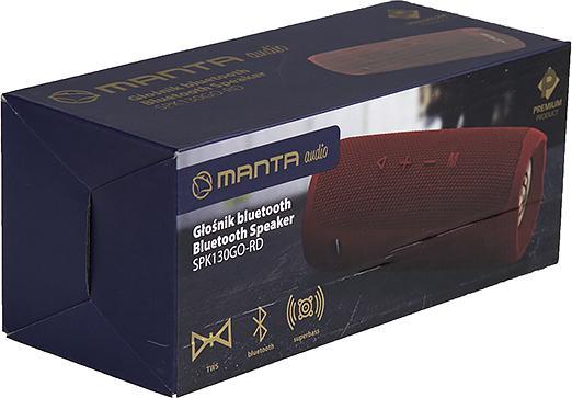 Actual product image Manta SPK130GO BT Red (5 h, Rechargeable battery operated)