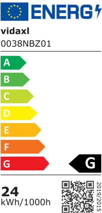Energie-Label VidaXL Amiri (Softbox, 60 cm)