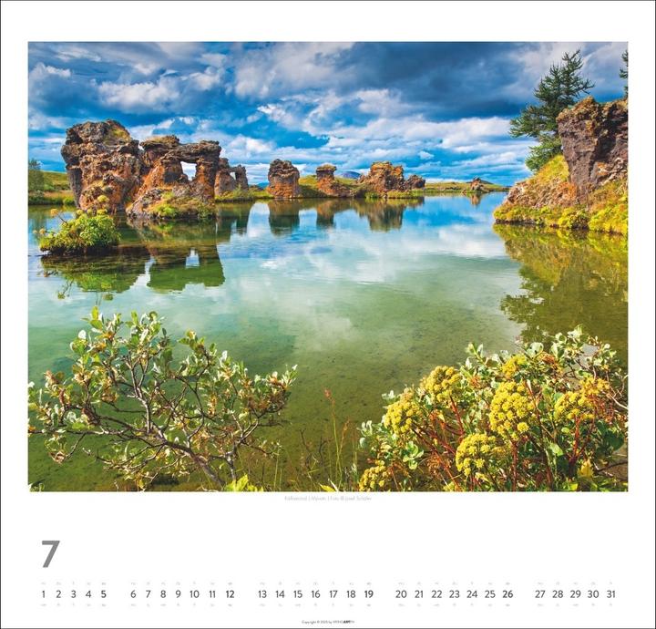 Produktbild Island Kalender 2026 - Insel aus Feuer und Eis (48 x 46 cm, Deutsch)