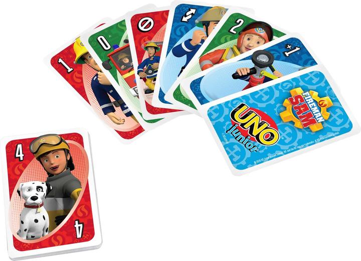 Produktbild UNO Junior Feuerwehrmann Sam (Englisch, Französisch, Deutsch, Italienisch)