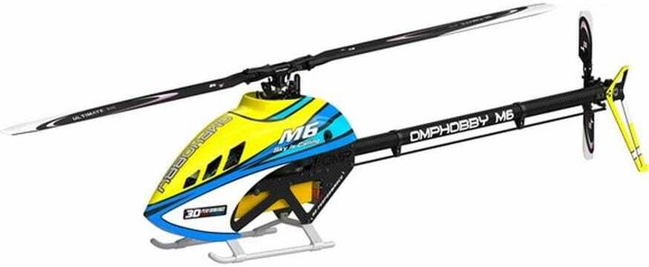 OMP Hobby Helikopter M6 Solar-Yellow Bausatz und Rotorblätter