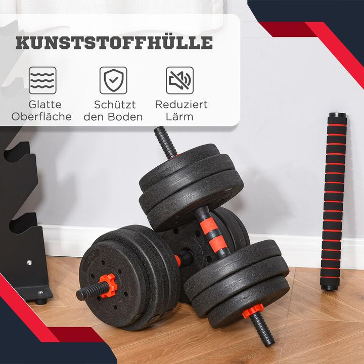Produktbild Homcom Hantel (4 x 2.5 kg, 4 x 2 kg, 4 x 1.5 kg)
