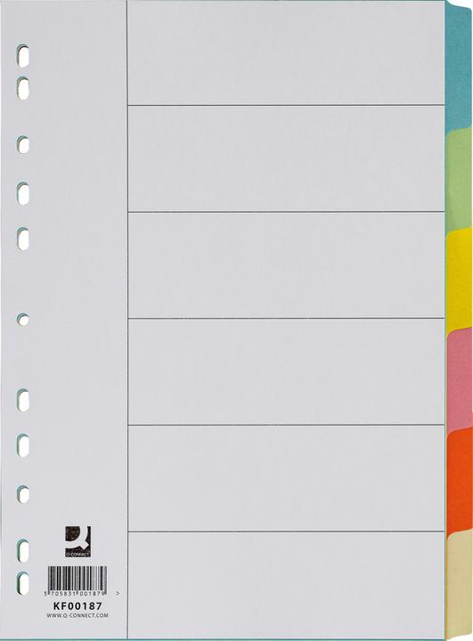 Produktbild Q-Connect Register Vollformat aus Karton