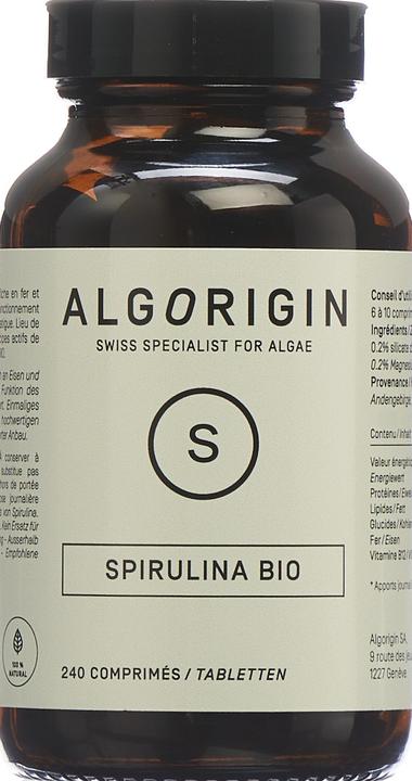 Produktbild Algorigin Spirulina Bio Tabl (240 Stück, Tabletten, 264 g)