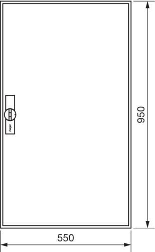 Produktbild Hager HAG FWB62D Feldverteiler univers IP44 950x550x161mm SKII (Verteiler)