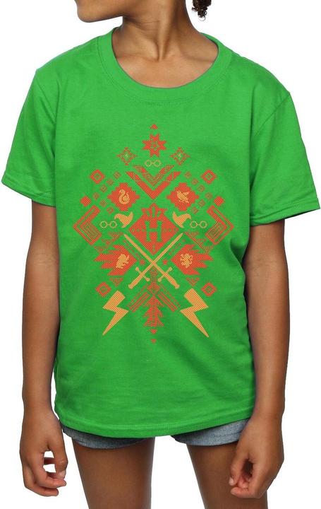 Immagine prodotto Christmas Fair Isle Maglietta Ragazze (140, 146)
