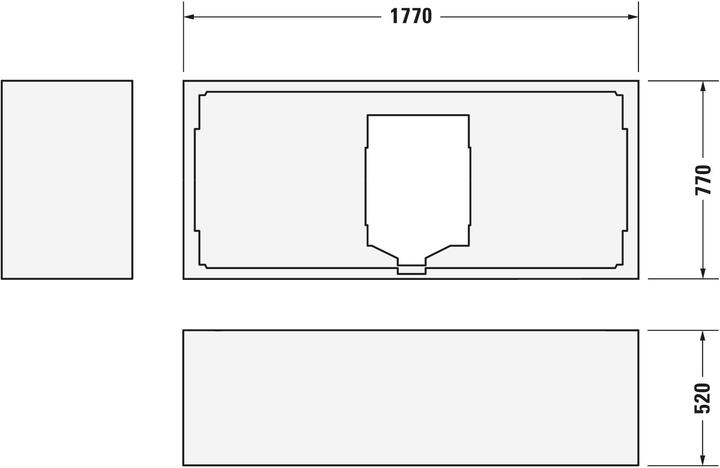 Actual product image Duravit Rectangular bath D-Code 80 x 180 cm white smooth 7001010000000 (150 l, 180 cm, 80 cm)