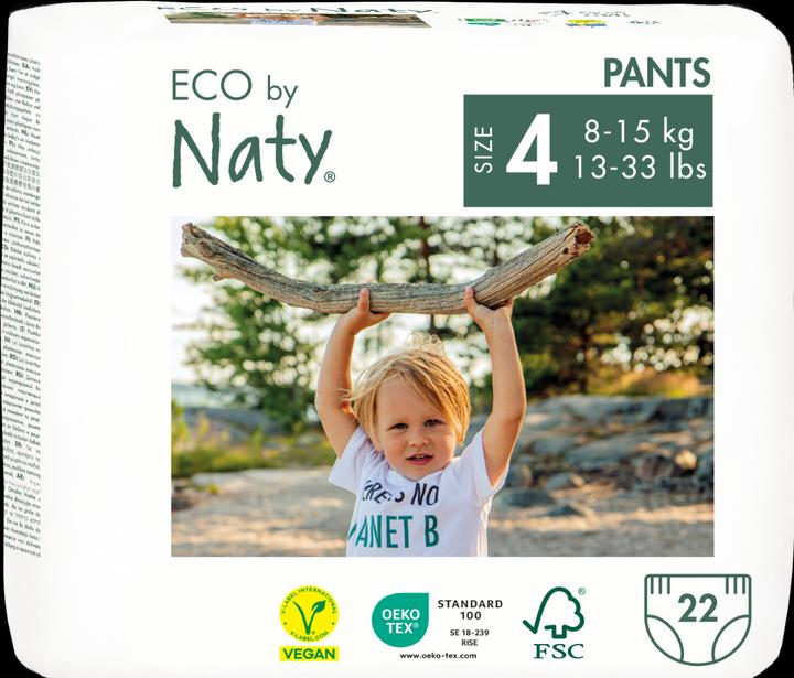 Naty Organic diaper panties (Size 4, Pack, 22 Piece)