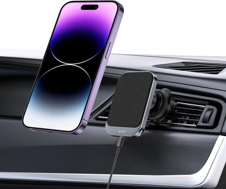 Produktbild Tech-Protect Mm15w-V2 Magnetic Magsafe Vent Car Mount Wireless Charger 15w Black