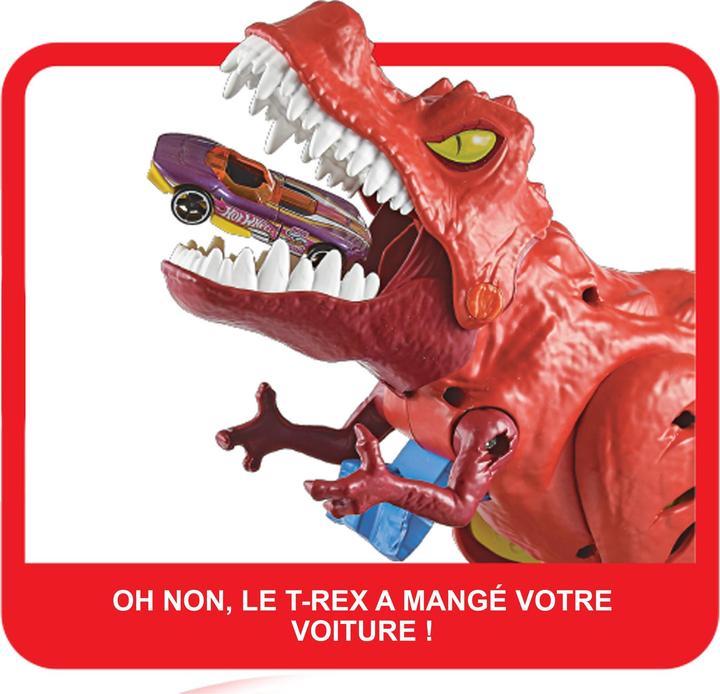Image du produit Hot Wheels City T-Rex En Furie - Coffret Petites Voitures - 5 ans et +