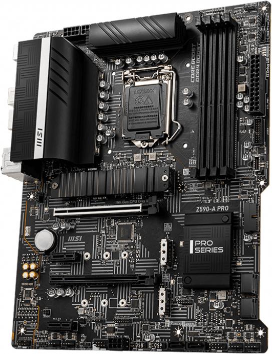 Actual product image MSI Z590-A PRO (LGA 1200, Intel Z590, ATX)