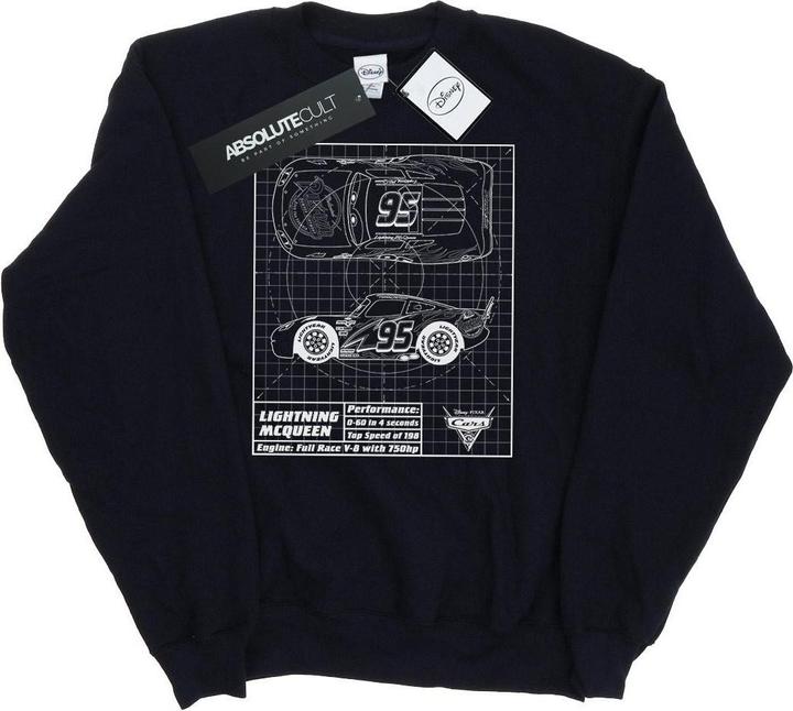 Disney Cars Lightning McQueen Blueprint Sweatshirt (M)