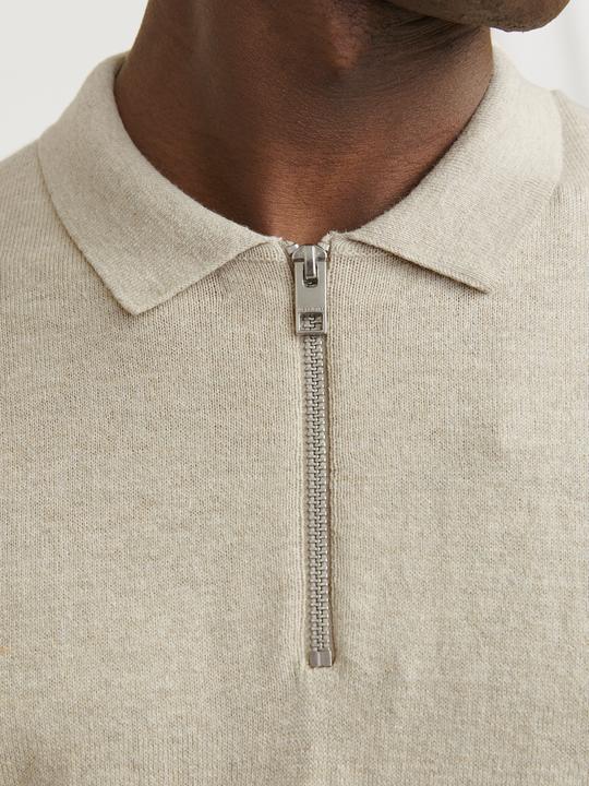 Actual product image Jack & Jones Jjeemil Knit Polo Half Zip Ls Noos (S)