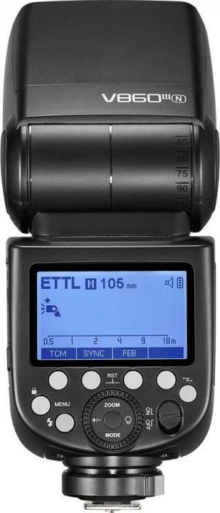 Actual product image Godox V860III Aufsteckblitz mit TTL, Nikon für Nikon (Plug-on flash, Nikon)