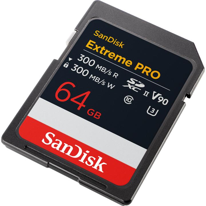 Produktbild SanDisk Extreme PRO UHS-II V90 (64 GB, SDXC, U3, UHS-II)