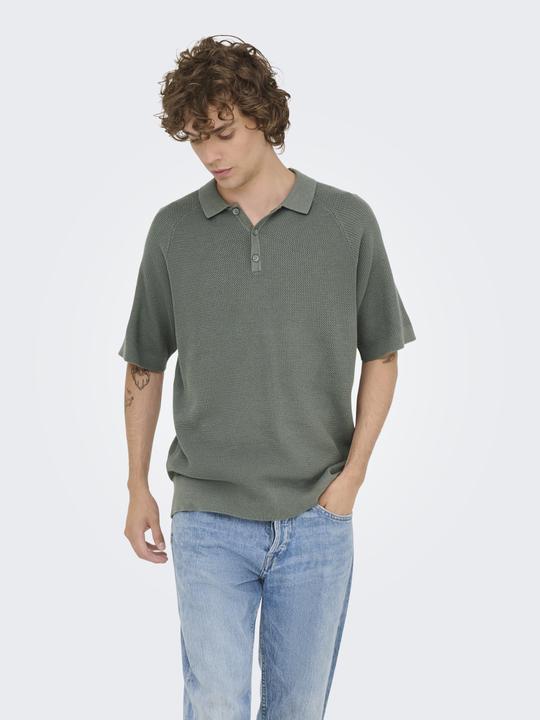 Produktbild Only & Sons ONSJAMES Gestricktes Poloshirt Polo (XXL)