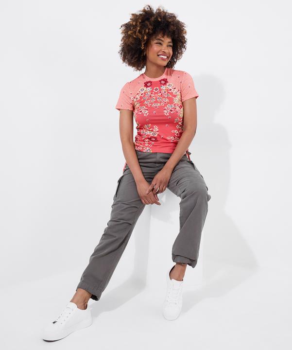 Actual product image Joe Browns Floral Print Rouched Jersey Top