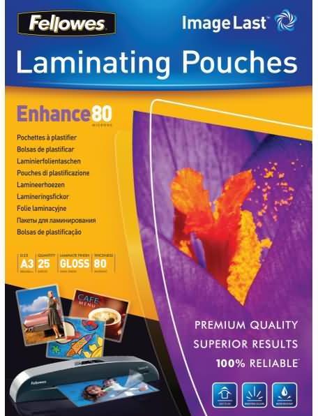 Produktbild Fellowes Enhance 80 (A3, 25 Stück, 80 µm)