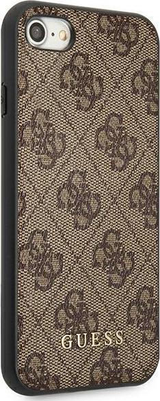Image du produit Guess GUHCI8G4GFBR iPhone SE 2022 / 2020 / 7 / 8 brązowy/brown hard case 4G Metal Gold Logo (Apple iPhone 7, Apple iPhone SE, Apple iPhone 8)