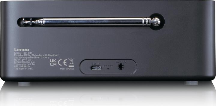 Actual product image Lenco PDR-045BK (FM, DAB+, Bluetooth)