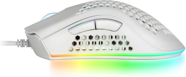 Produktbild Mars Gaming Souris Filaire Gamer Mmex RGB (Blanc) (Kabelgebunden)