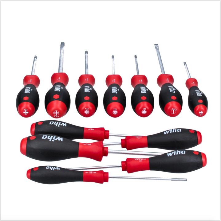 Image du produit Wiha Jeu de tournevis d'atelier (Vis fendues, Torx (TX), Cruciforme PZ, Recouvrement cruciforme Phillipps (PH))