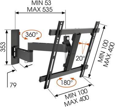 Produktbild Vogels Wall 2245b (Wand, 55", 20 kg)