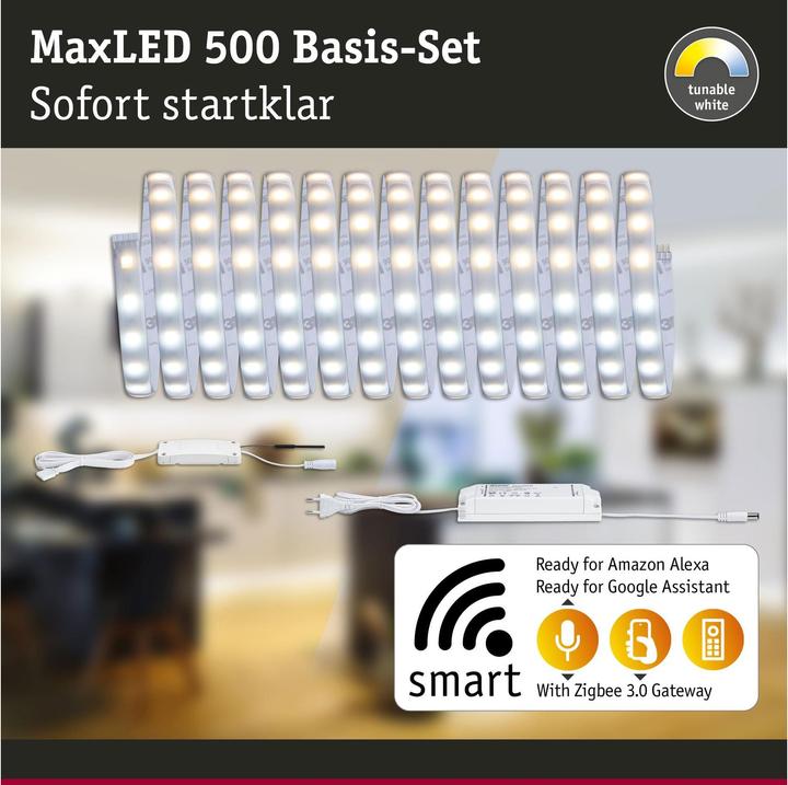 Produktbild Paulmann MaxLED 500 Stripe Set (Warmweiss, Neutralweiss, Kaltweiss, 500 cm, Outdoor, Indoor)