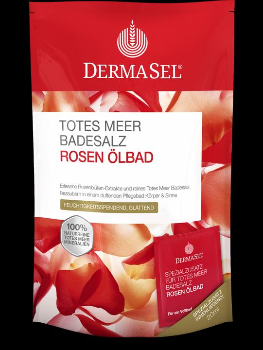 Produktbild DermaSel Spa Badesalz Rosen Ölbad (1353 ml, Badeperlen)