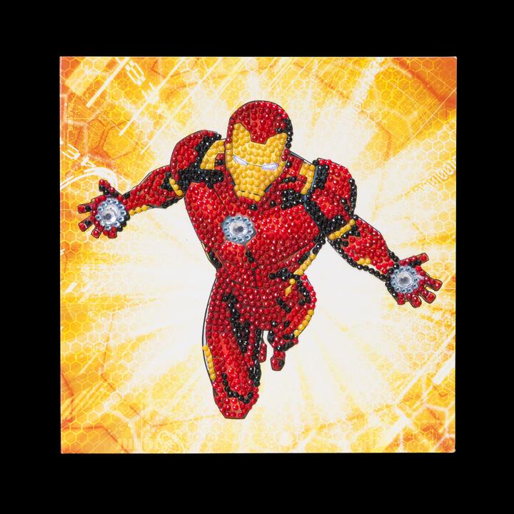 Image du produit Craft Buddy Ironman, carte 18x18cm Crystal Art