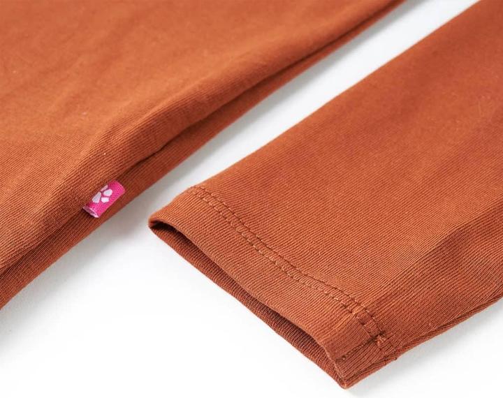 Immagine prodotto VidaXL Camicia da bambino a maniche lunghe Cognac 128,Materiale: 95 % cotone. 5 (128)