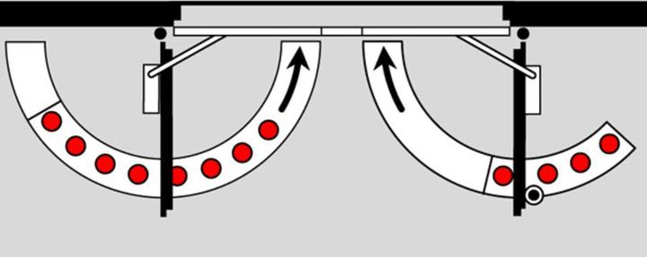 Actual product image Dormakaba Slide rail with closing sequence controller GSR-EMF 1 Contur Design (Room door, Entrance door, Wooden door, French window, Indoor)