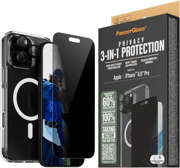 Image du produit PanzerGlass Confidentialité (1 pièce(s), Apple iPhone 16 Pro Max)
