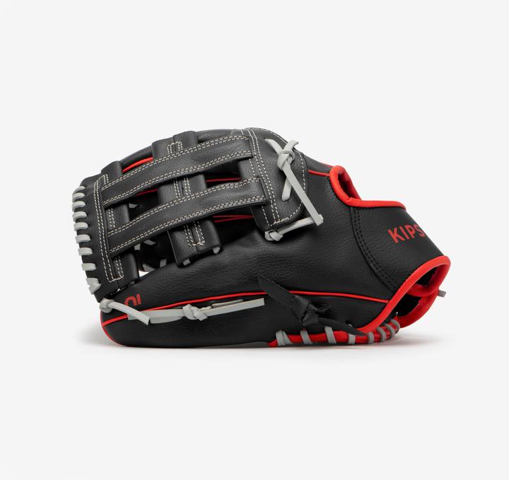 Produktbild Kipsta Damen/Herren Baseball Handschuh - BA100 LHT schwarz/rot (12.50")